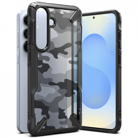 Husa pentru Samsung Galaxy S25 Plus - Ringke Fusion X Design - Camo Black [2]