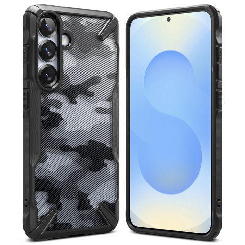 Husa pentru Samsung Galaxy S25 Plus - Ringke Fusion X Design - Camo Black [1]