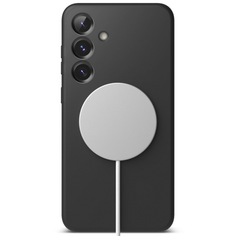 Husa pentru Samsung Galaxy S25 - Ringke Silicone Magnetic MagSafe - Black [4]