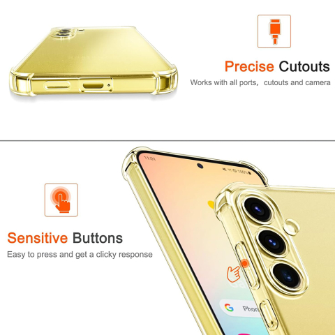 Husa pentru Samsung Galaxy S25 - Techsuit Shockproof Clear Silicone - Clear [2]