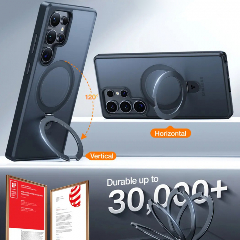 Husa pentru Samsung Galaxy S25 Ultra - Torras Ostand Series - Clear [4]