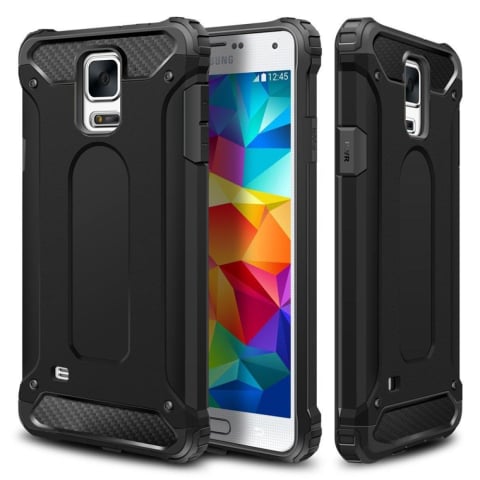 Huse & Folii Telefoane - Husa pentru Samsung Galaxy S5 G900 Techsuit Hybrid Armor - Black