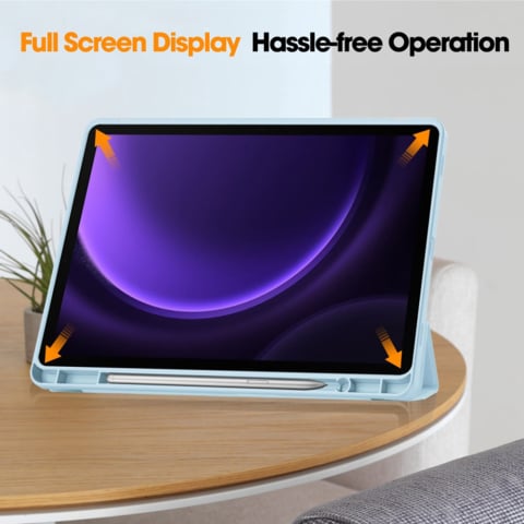 Husa pentru Samsung Galaxy Tab S9 / S9 FE / S10 FE - Techsuit Flex Trifold - Sky Blue [2]