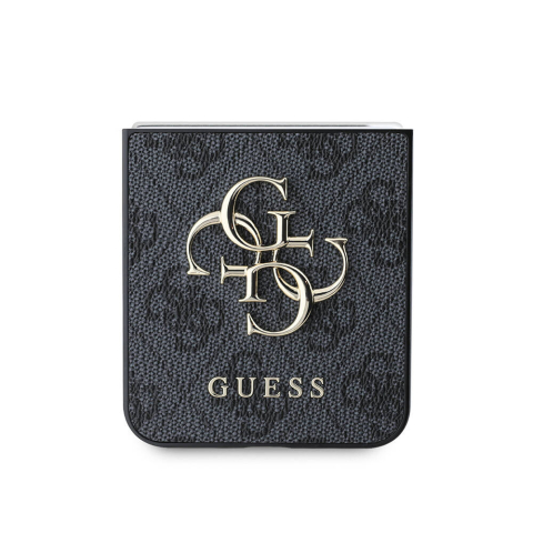 Husa pentru Samsung Galaxy Z Flip6 - Guess Leather 4G Metal Logo  - Brown [3]