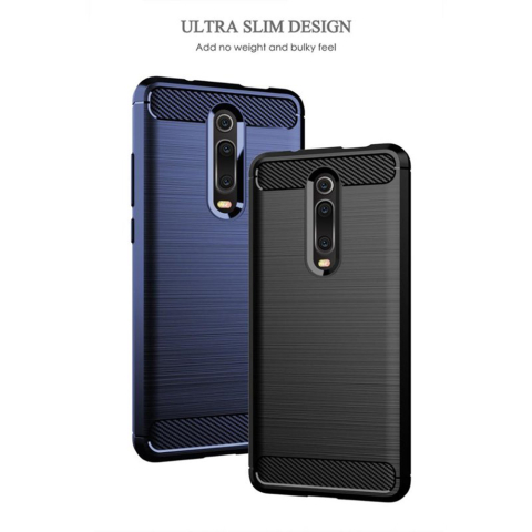 Husa pentru Xiaomi Mi 9T / Mi 9T Pro / Redmi K20 / Redmi K20 Pro - Techsuit Carbon Silicone - Black [1]