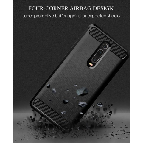 Husa pentru Xiaomi Mi 9T / Mi 9T Pro / Redmi K20 / Redmi K20 Pro - Techsuit Carbon Silicone - Black [3]