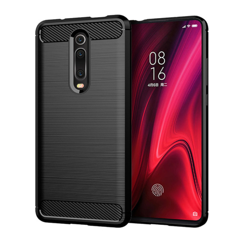 Huse & Folii Telefoane - Husa pentru Xiaomi Mi 9T / Mi 9T Pro / Redmi K20 / Redmi K20 Pro - Techsuit Carbon Silicone - Black
