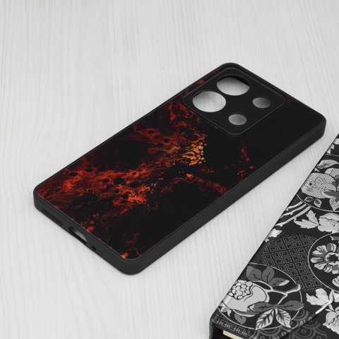 Husa pentru Xiaomi Redmi Note 13 5G - Techsuit Glaze Series - Red Nebula [2]