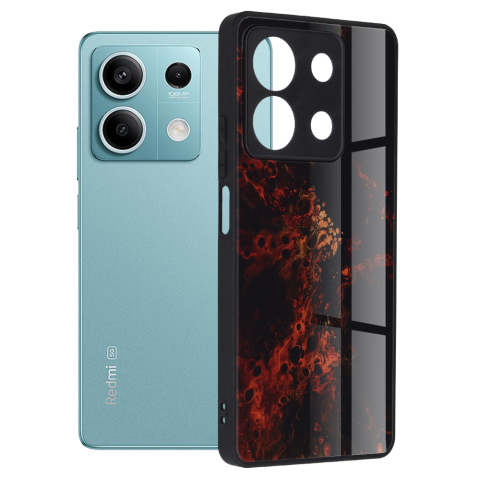 Huse & Folii Telefoane - Husa pentru Xiaomi Redmi Note 13 5G - Techsuit Glaze Series - Red Nebula