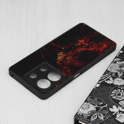 Husa pentru Xiaomi Redmi Note 13 5G - Techsuit Glaze Series - Red Nebula [3]