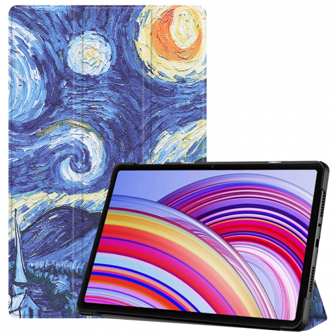 Huse Tablete - Husa pentru Xiaomi Redmi Pad Pro / Redmi Pad Pro 5G / Poco Pad - Techsuit FoldPro - Starry Night