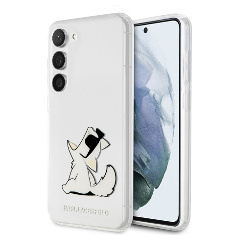 Huse telefoane - Husa Samsung Galaxy S23 Plus - Karl Lagerfeld Hardcase Transparent  - Choupette Fun