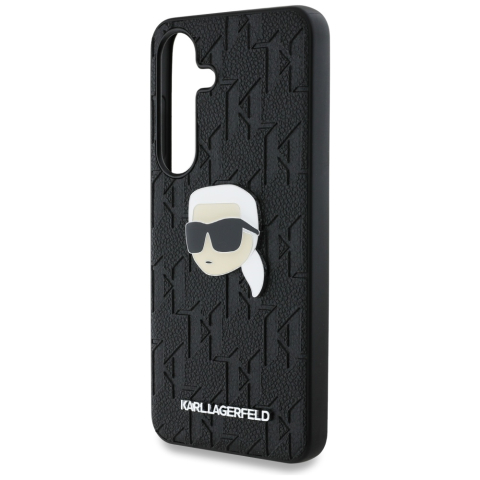 Husa Samsung Galaxy S25 - Karl Lagerfeld Hardcase Monogram Leather  - Karl Head Pin [3]