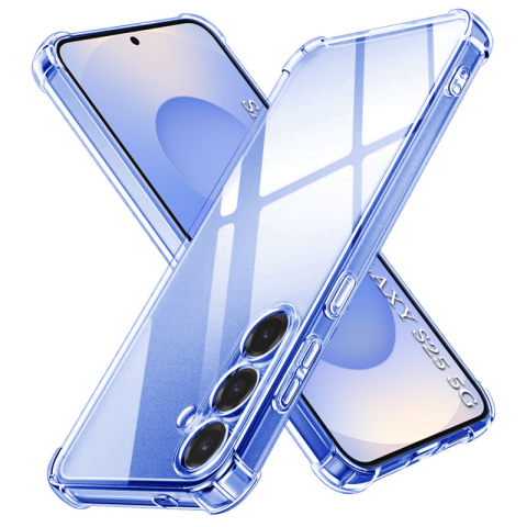 Huse telefoane - Husa Techsuit Shockproof Clear Silicone Samsung Galaxy S25 Transparent