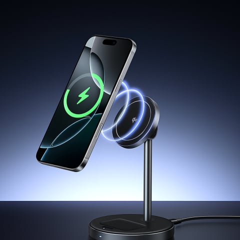 Incarcator fara Fir 2 in 1, 20W, 3A, USB-C, Qi2 - Ugreen W710 (45382) - Black [2]