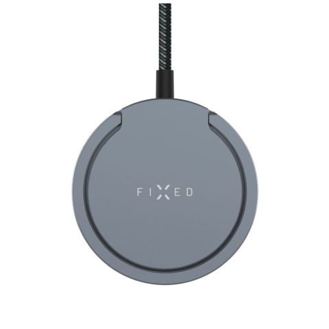 Incarcatoare - Incarcator Magnetic cu Cablu si Suport, Qi2, 1.2m - Fixed (FIXMPADP-GR) - Gray