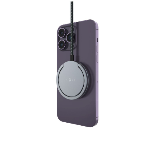 Incarcator Magnetic cu Cablu si Suport, Qi2, 1.2m - Fixed (FIXMPADP-GR) - Gray [3]