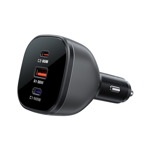 Incarcator pentru Masina 2x USB-C, 165W, Fast Charging, Temperature Control - Acefast (B14) - Black [2]