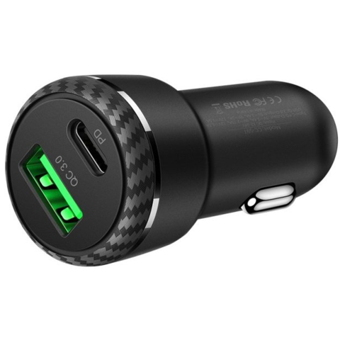 Incarcator pentru Masina, USB-A, USB-C, Fast Charger, 38W - Mcdodo (CC-5970) - Black [1]