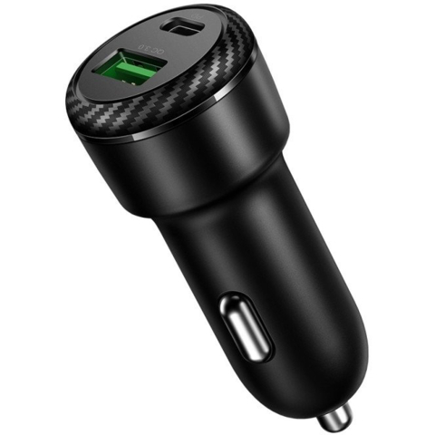 Incarcatoare - Incarcator pentru Masina, USB-A, USB-C, Fast Charger, 38W - Mcdodo (CC-5970) - Black