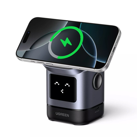 Incarcator Pliabil fara Fir 2in1, 25W, USB-C, MPP - Ugreen W709 (45775) - Black [1]