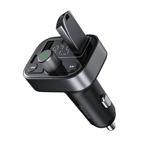 Modulator pentru Masina 2x USB, Type-C, Bluetooth 5.3 - Baseus S-09 Pro (C10762200113-00) - Black [2]