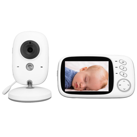Gadgets - Monitor pentru Bebelus Wireless, Microfon Dual, Noise Reduction, Multilincvistic - Techsuit (VB603) - White