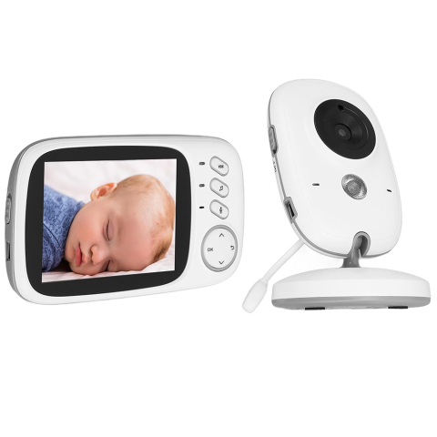 Monitor pentru Bebelus Wireless, Microfon Dual, Noise Reduction, Multilincvistic - Techsuit (VB603) - White [3]