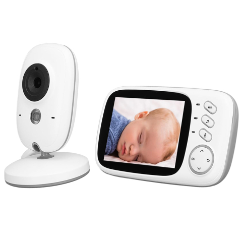 Monitor pentru Bebelus Wireless, Microfon Dual, Noise Reduction, Multilincvistic - Techsuit (VB603) - White [1]