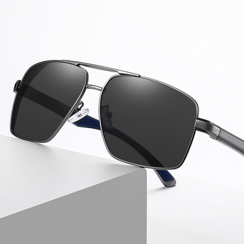 Ochelari cu Protectie UV Barbati - Techsuit (LM001) - Gun Color / Black Gray [2]