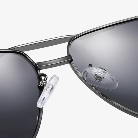 Ochelari cu Protectie UV Barbati - Techsuit (LM001) - Gun Color / Black Gray [4]