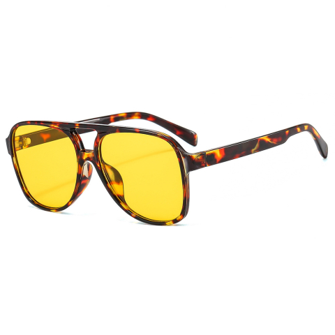 Ochelari - Ochelari de Soare - Techsuit (98061) - Leopard / Yellow