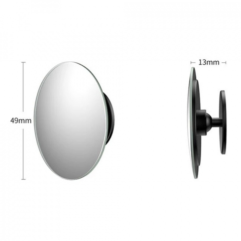 Oglinda Unghi Mort Rotunda (set 2) - Techsuit Fullview Blind Spot - Black [4]
