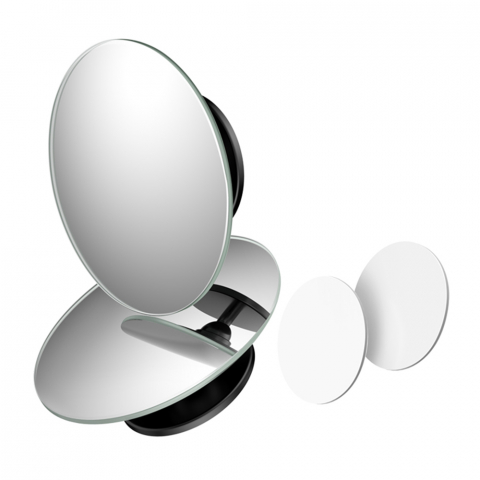 Oglinda Unghi Mort Rotunda (set 2) - Techsuit Fullview Blind Spot - Black [1]