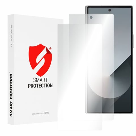 Folii telefoane - [Pachet 2x] Folie regenerabila premium Samsung Galaxy Z Fold7 - Smart Protection Classic [Front Screen]  - Clear