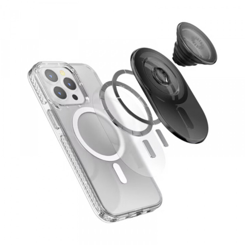 Popsockets original, suport cu functii multiple, Transparent Black [2]