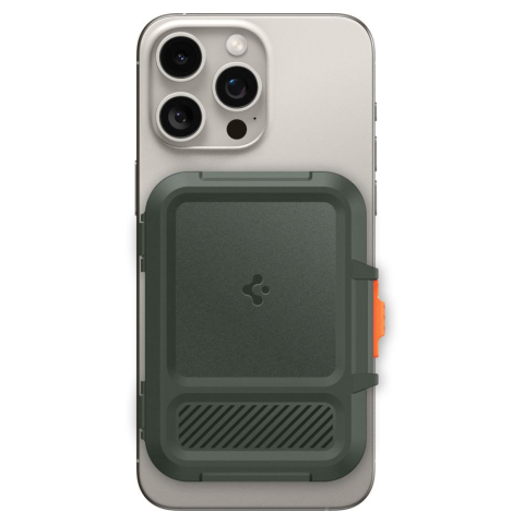 Portofel Universal pentru Telefon cu 2 Compartimente - Spigen Lock Fit Magsafe - Military Green [1]