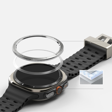 Rama pentru Samsung Galaxy Watch Ultra 47mm - Ringke Bezel Styling - Silver (CB-GW7U-47-03) [3]