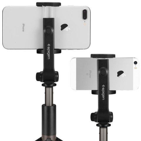 Selfie Stick Stabil Bluetooth, 90cm - Spigen Tripod Mount (S540W) - Black [7]