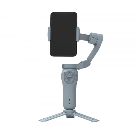 Suporturi Selfie Stick - Stabilizator imagine, pentru telefon, cu Inception Mode, Beauty Function, Pliabil - Techsuit - Gri