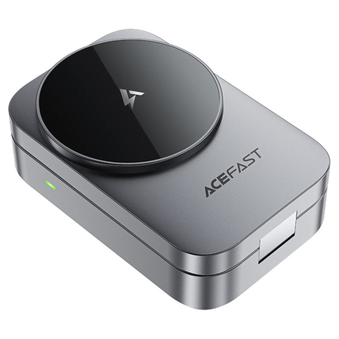 Statie de Incarcare 3in1 Pliabila pentru Casti, Ceas, Telefon, 22.5W, 2.5A - Acefast (E22) - Metal Gray [4]