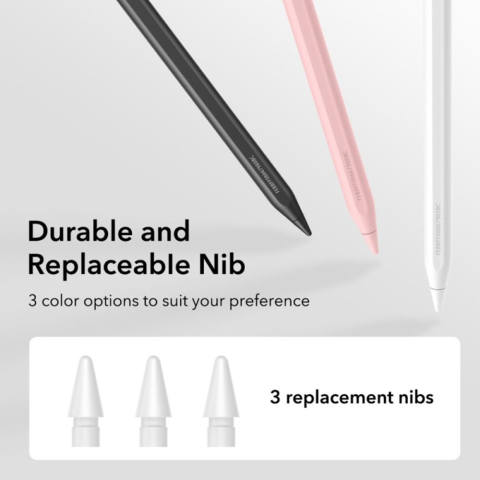 Stylus Pen pentru Tableta, Type-C, Palm Rejection, Tilt Pressure Sense  - ESR Geo (6C00602) - White [7]
