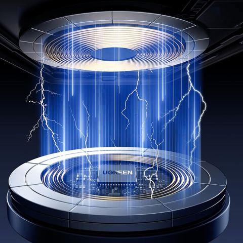 Suport Auto Magnetic Ugreen MagSafe Ventuza Reglabil Black [4]