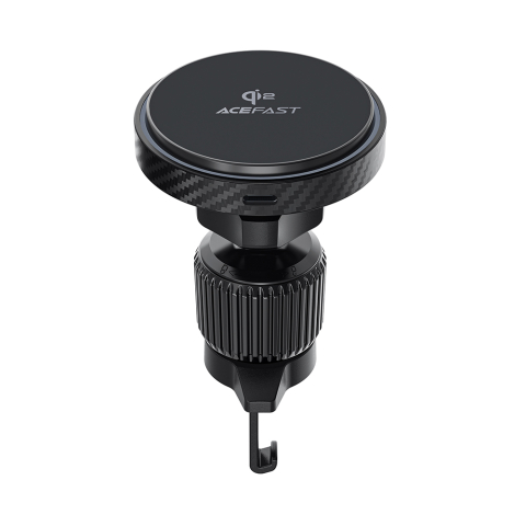 Suport Auto Wireless pentru Telefon, LED Ambient Light, Qi2, 15W - Acefast (D33) - Black [2]