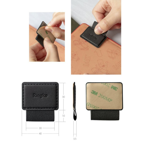 Suport Stylus Pen Autoadeziv (set 2) - Ringke - Black [7]