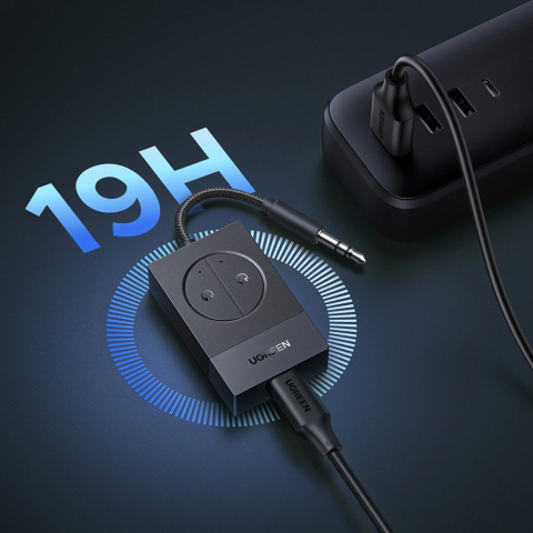 Transmitator Audio, Bluetooth 5.3, Type-C, Jack 3.5mm - Ugreen BT305 - Black [5]