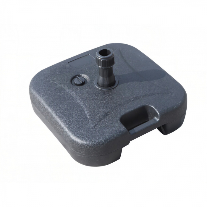 Baza umbrela din plastic ,patrata, 22 litri, neagra [1]