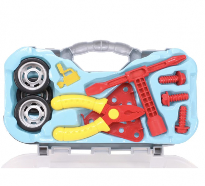Camion Truck demontabil cu trusa de unelte, sunete si lumini, multicolor [5]