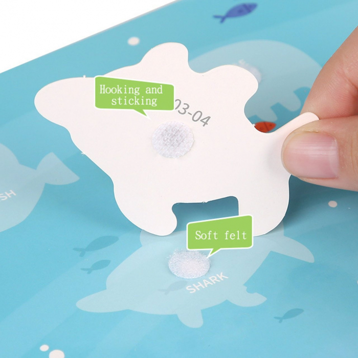 Carte educativa cu stickere reutilizabile Busy Book Preschool- Animale, 10 pagini [4]