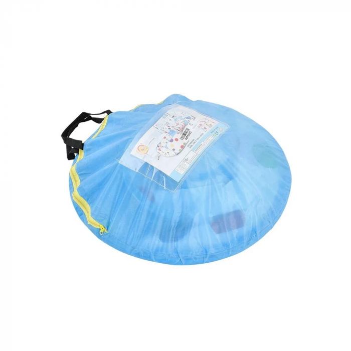 Cort de joaca 3 in 1 ideal pentru copii, format din cort, tunel intermediar si piscina, albastru [6]